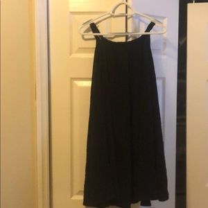 Black Swing Dress with braided neckline